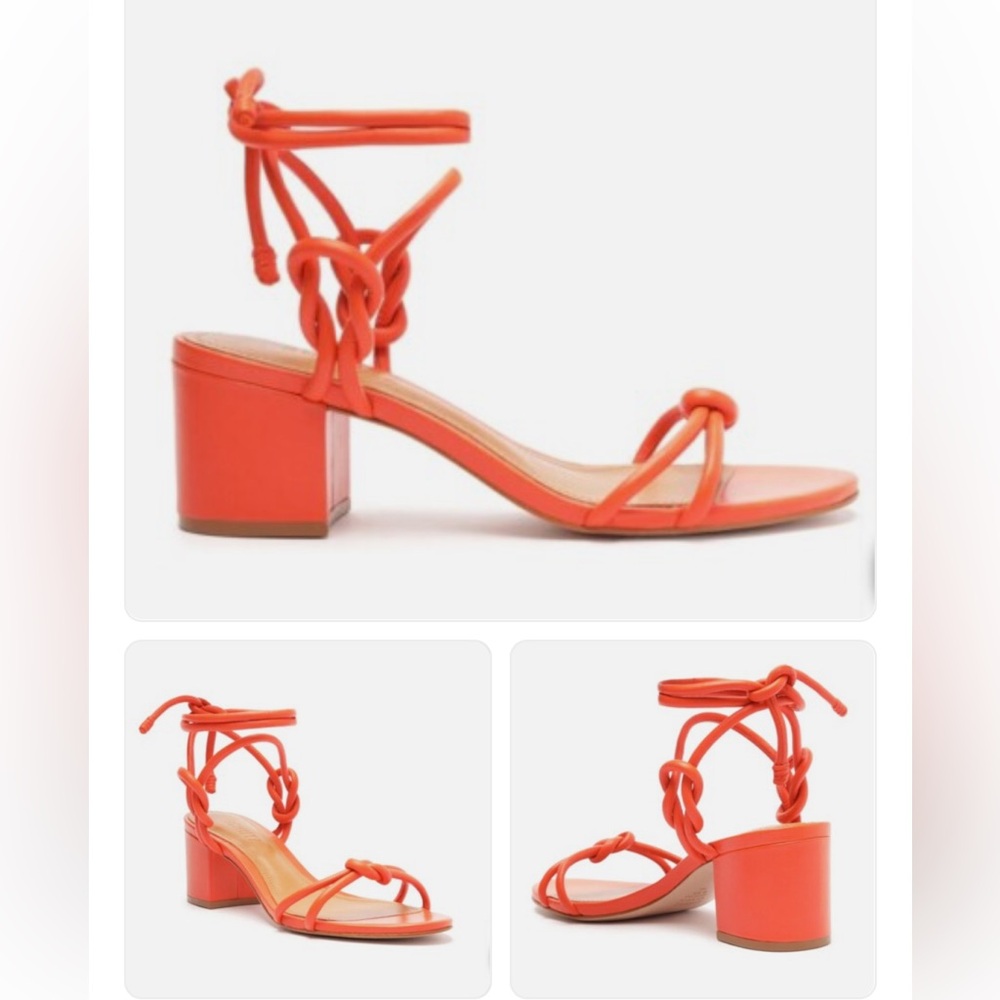 Schutz Nicky Mid Nappa Heeled Sandal